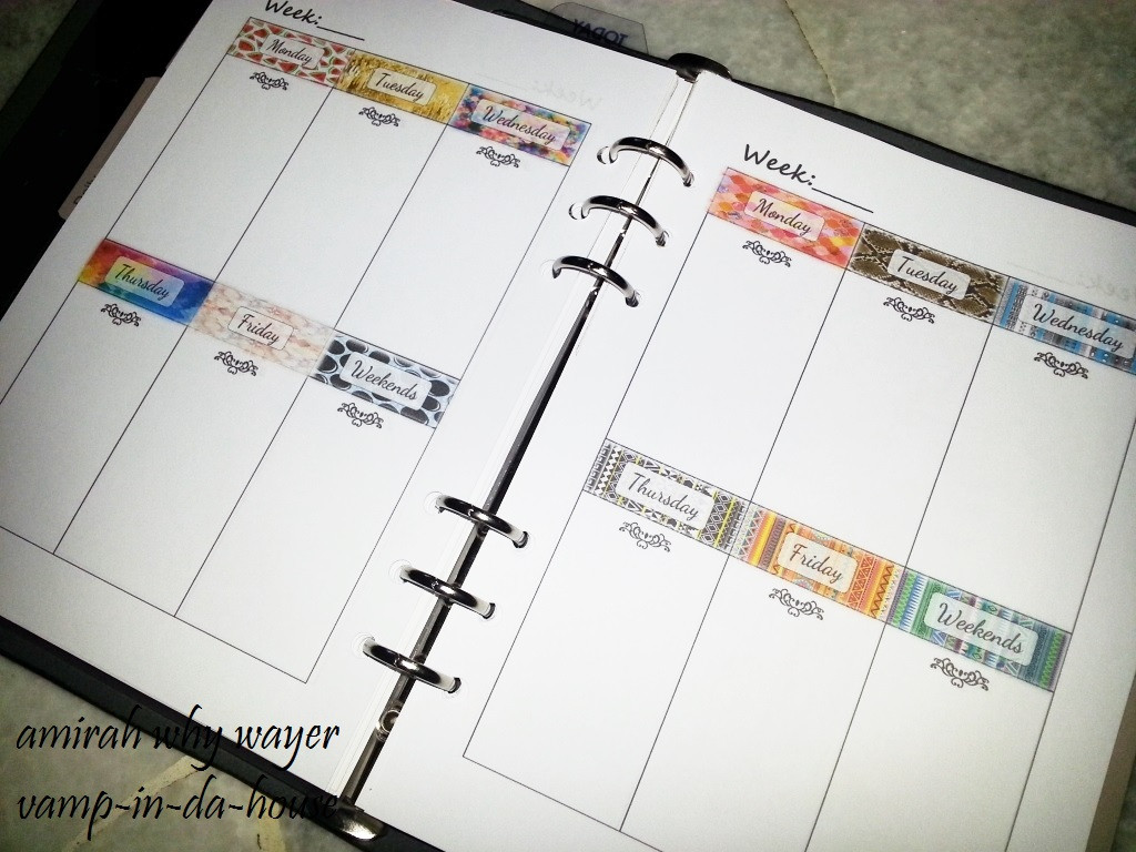 DIY Planner Pages
 Vamp in da house DIY Planner Project