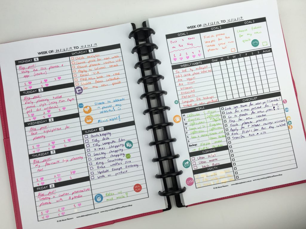 DIY Planner Pages
 The Create your own planner kit 108 printable pages to