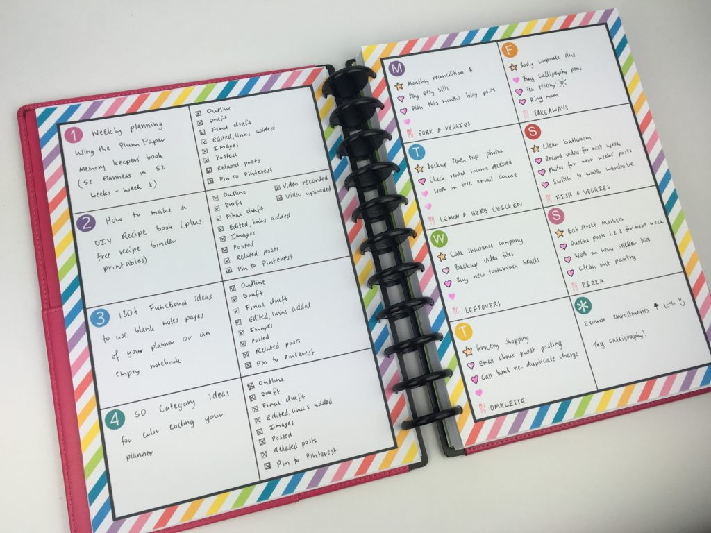 DIY Planner Printables
 How to make a weekly planner in shop step by step