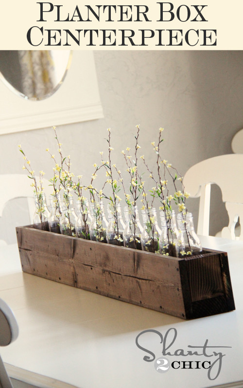 DIY Planter Box Centerpiece
 DIY Planter Box Centerpiece Shanty 2 Chic