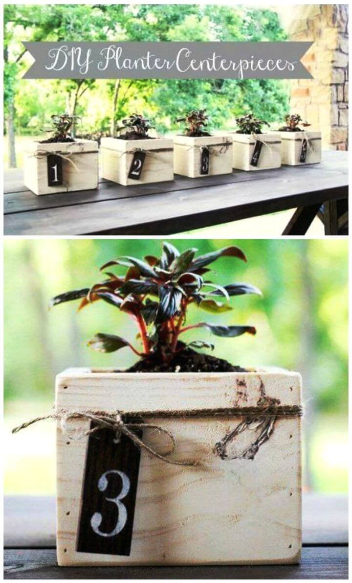 DIY Planter Box Centerpiece
 36 DIY Wooden Box Centerpiece Ideas Full Tutorials ⋆ DIY