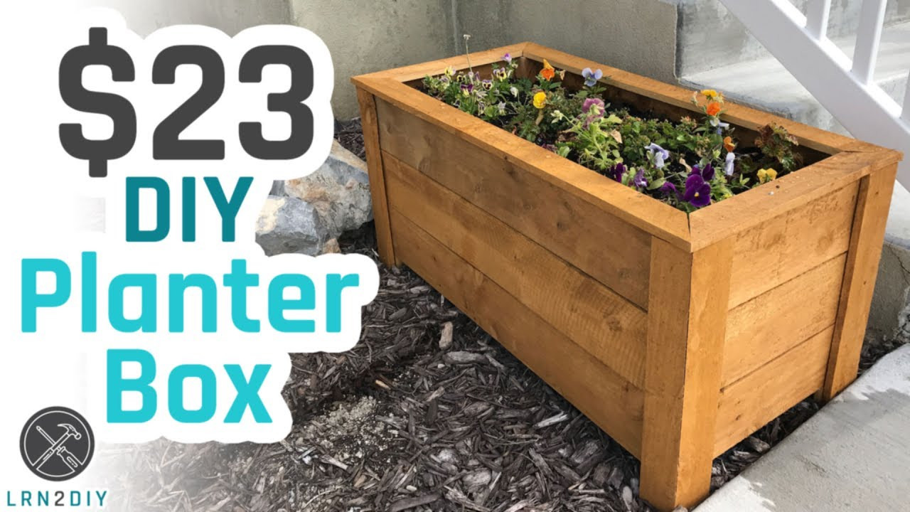DIY Planter Boxes
 $23 DIY Planter Box
