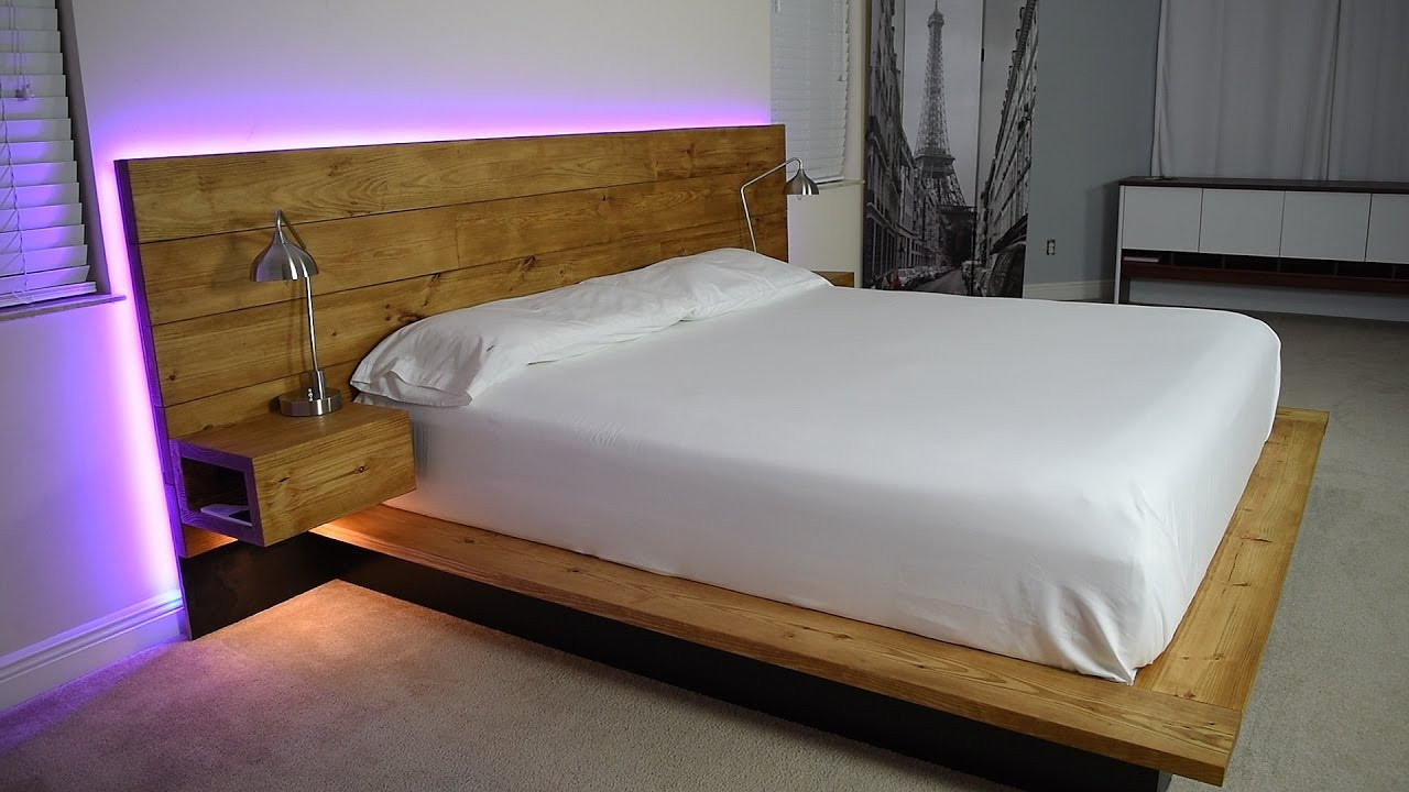 DIY Platform Bed Plans
 DIY Platform Bed With Floating Night Stands Plans