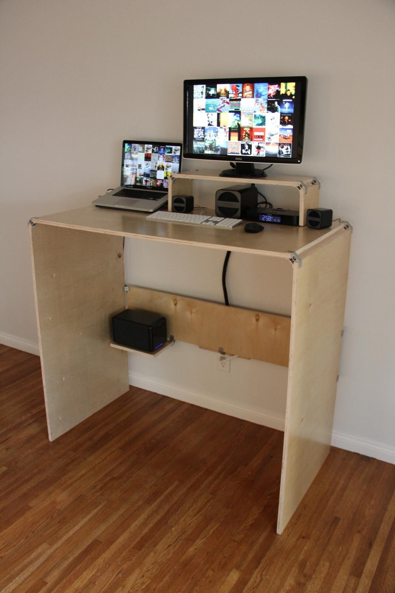 DIY Plywood Computer Desk
 Standing Desk Ply Products