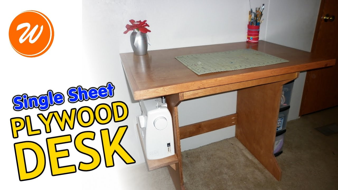 DIY Plywood Computer Desk
 How To Make A Simple Plywood Desk