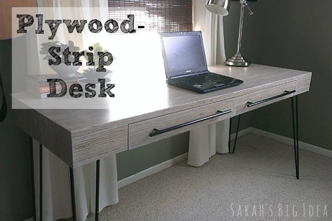 DIY Plywood Computer Desk
 DIY Plywood Strip Desk Bob Vila
