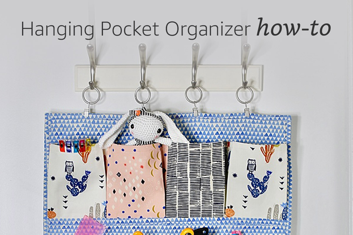 DIY Pocket Organizer
 Hanging Pocket Organizer How To