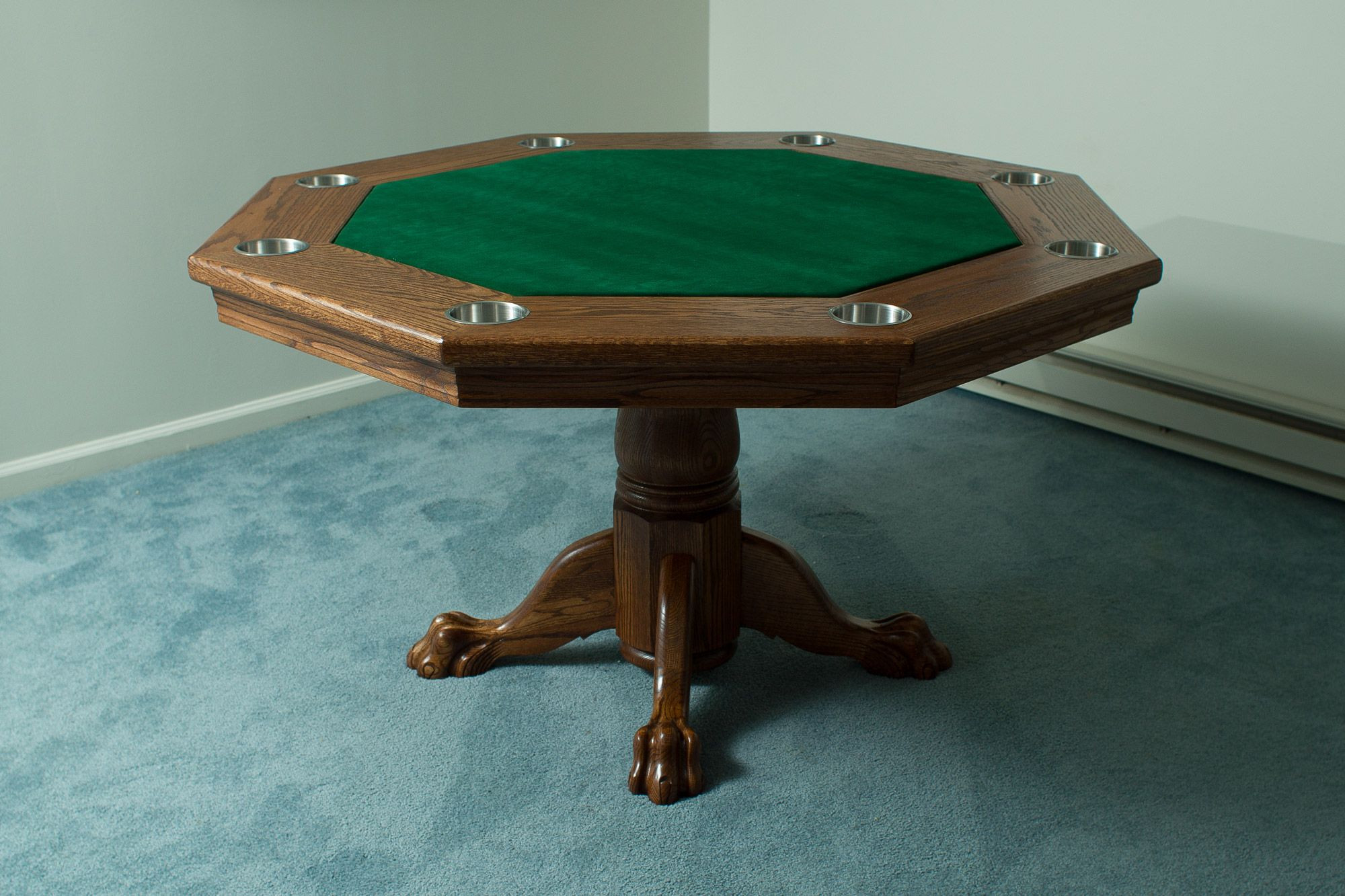 turn kitchen table into poker table