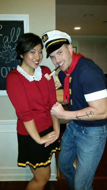 DIY Popeye And Olive Oyl Costume
 Pin on Autumn Awesome ness