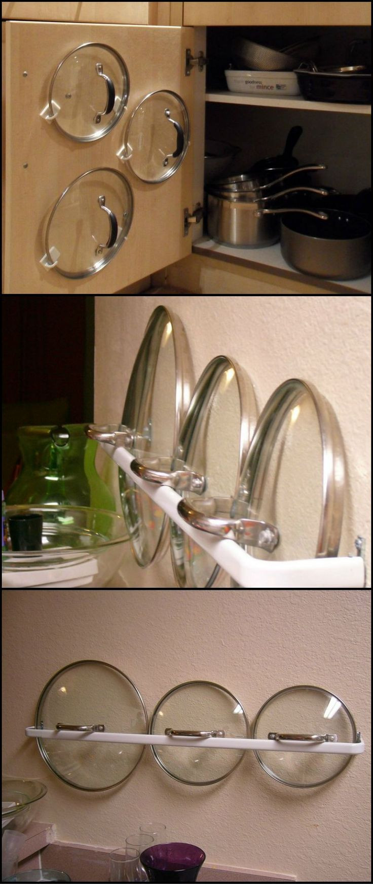 DIY Pot And Pan Lid Organizer
 Pin on Storage Solutions