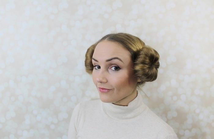 DIY Princess Leia Hair
 Halloween Hair Tutorial Princess Leia Buns Darcy Apparel