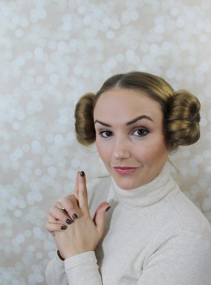 DIY Princess Leia Hair
 Halloween Hair Tutorial Princess Leia Buns