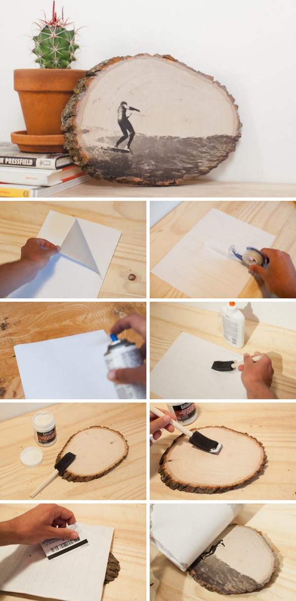 DIY Printing On Wood
 50 Awesome DIY Image Transfer Projects 2017