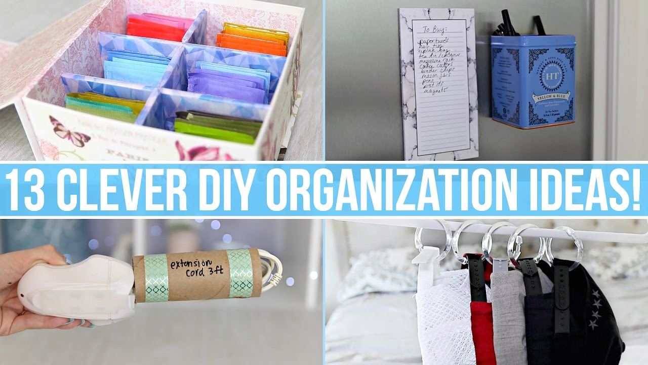 DIY Projects For Organization
 13 Clever DIY Home Organization Ideas