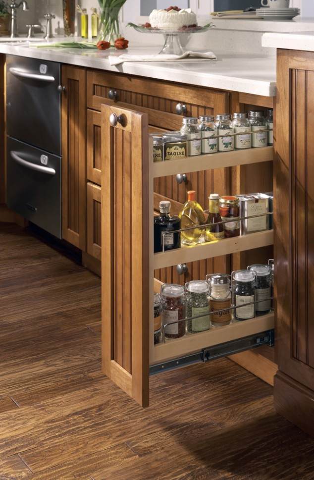 DIY Pull Out Spice Rack
 DIY 20 Clever Kitchen Spices Organization Ideas