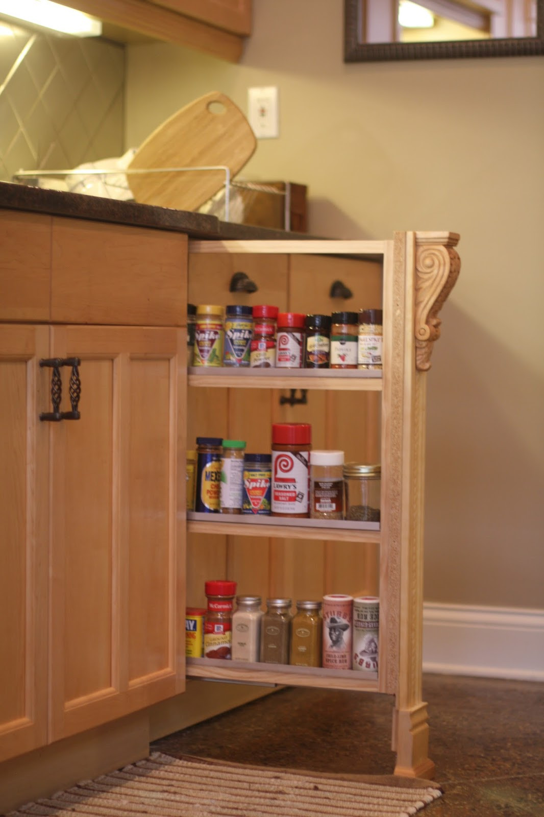 DIY Pull Out Spice Rack
 DIY Slide out Spice Rack pleted HandyHubby