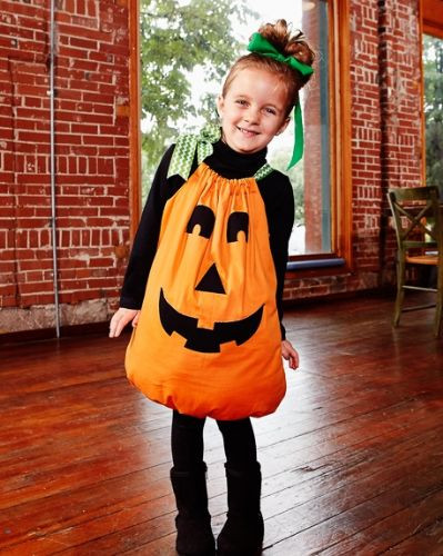 DIY Pumpkin Costume Toddler
 Easy Halloween Pumpkin Costume Sewing Project Sew What