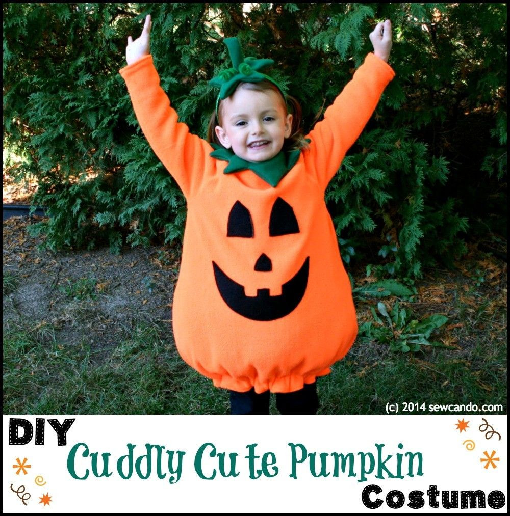 DIY Pumpkin Costume Toddler
 Sew Can Do Make A Cuddle Cute Pumpkin Costume Without A