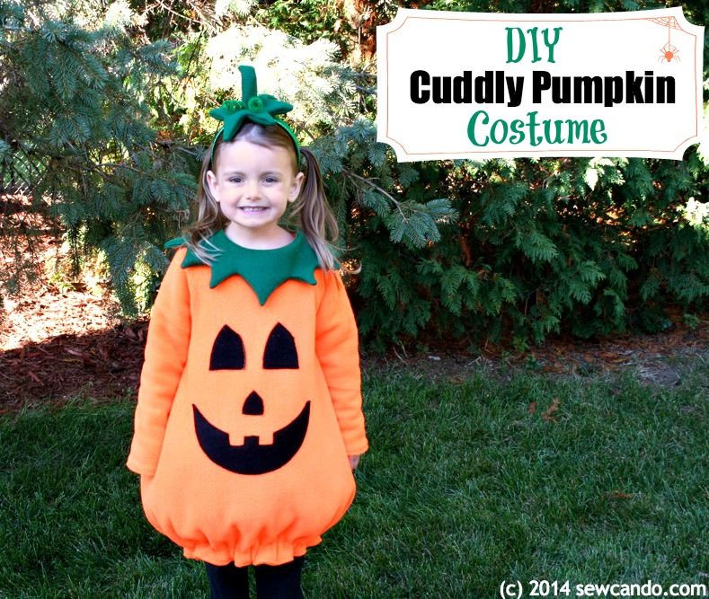 DIY Pumpkin Costume Toddler
 Sew Can Do Make A Cuddly Cute Pumpkin Costume Without A