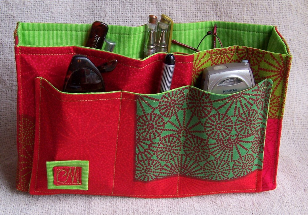 DIY Purse Organizer Insert
 SALE DIY Purse Organizer Kit Red Hot and Green with Envy II