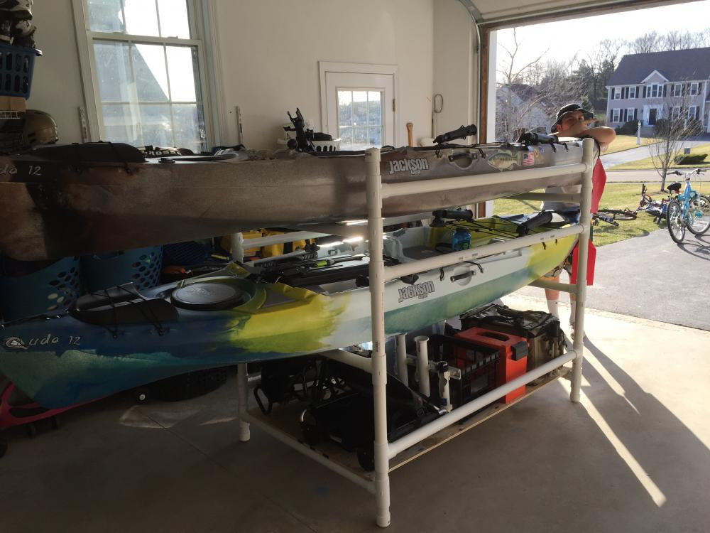 DIY Pvc Kayak Rack
 Diy Kayak Rack Storage Kayaking and Kayak Fishing Forum