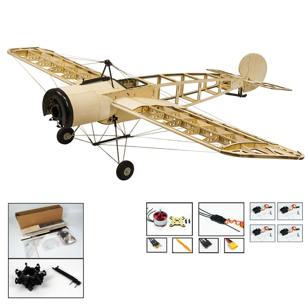 DIY Rc Plane Kit
 Dancing Hobby S2001 Balsa Wood RC Airplane Fokker E