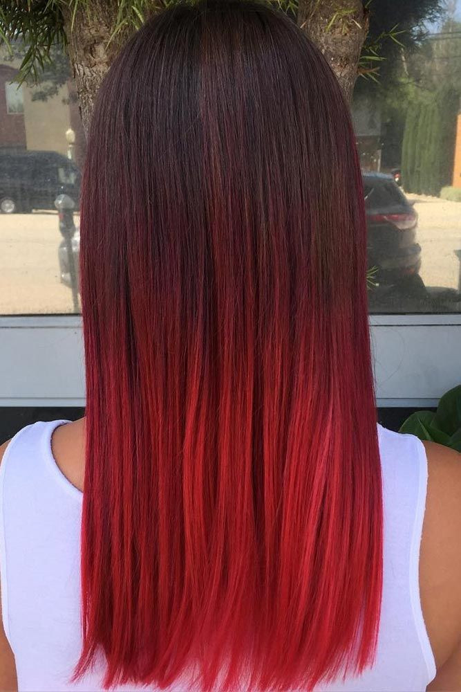 DIY Red Hair
 Best Red Ombre Hair Color Ideas for Long Hair ★ See more