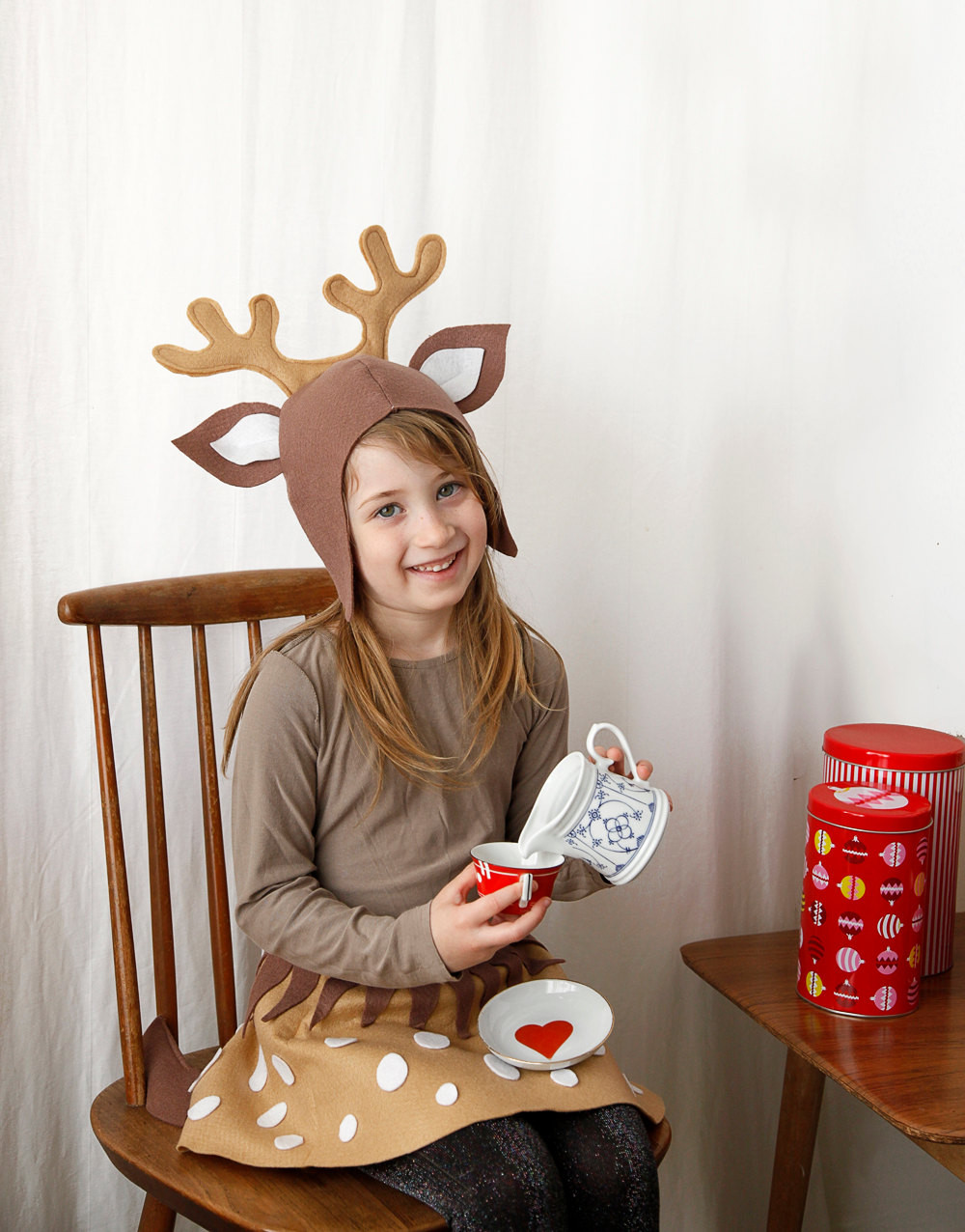 DIY Reindeer Costumes
 Reindeer PATTERN DIY costume mask sewing tutorial creative