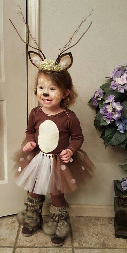 DIY Reindeer Costumes
 50 Adorable Baby Wearing Halloween Costumes To Make You