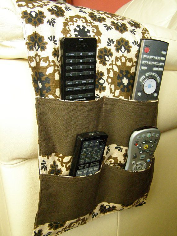 DIY Remote Control Organizer
 pattern for chair pocket organizer