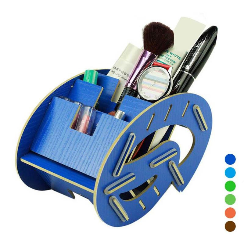 DIY Remote Control Organizer
 Wooden Storage Box Makeup Cosmetic Sundries Organizer