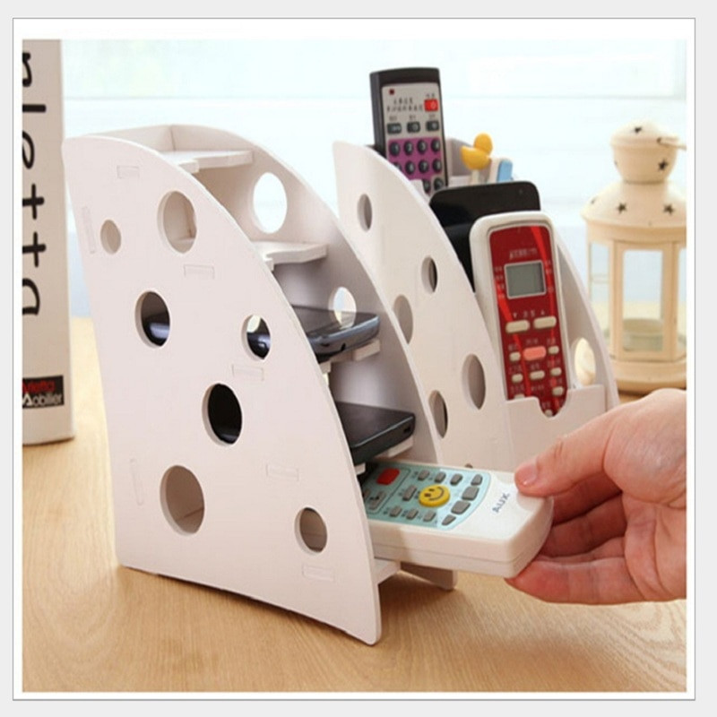 DIY Remote Control Organizer
 DIY Wood plastic plate Remote control storage holder