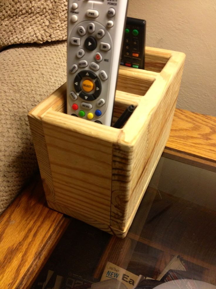 DIY Remote Control Organizer
 Remote control holder