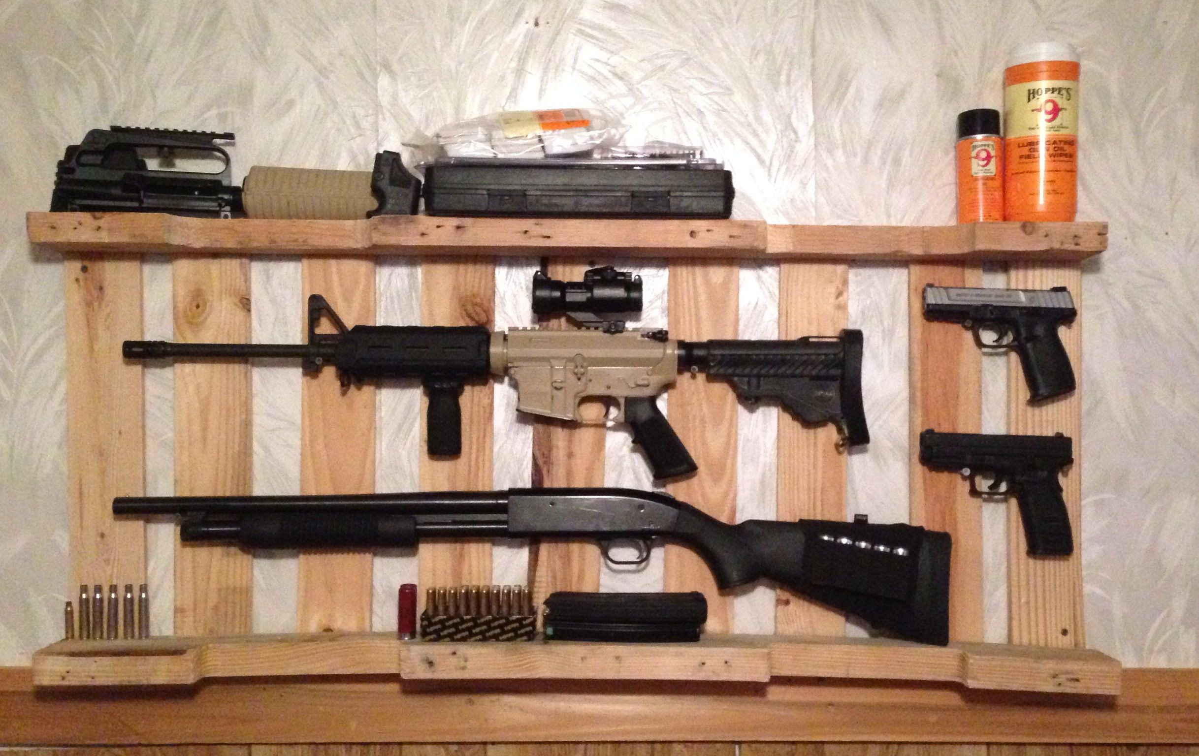 DIY Rifle Rack
 Pin on Home decor