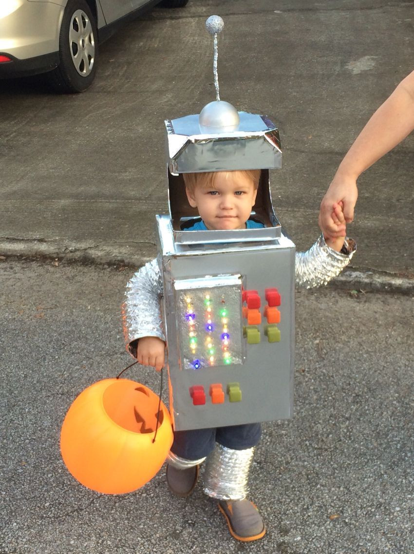 DIY Robot Costume Toddler
 Pin by Jennifer Ziprick on Halloween