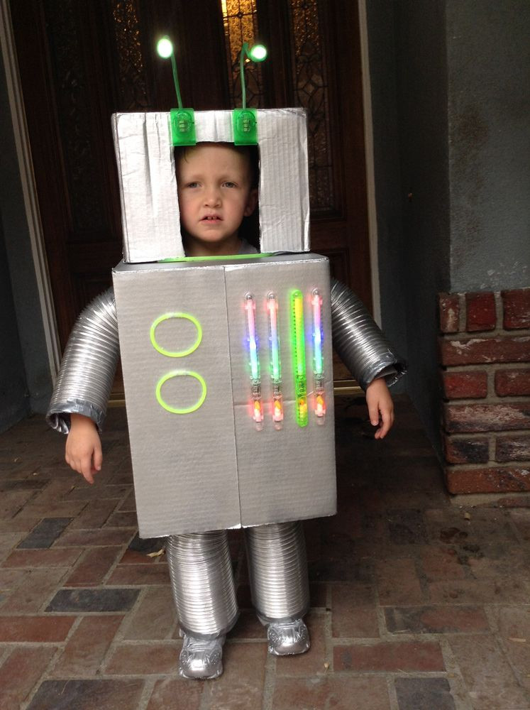 DIY Robot Costume Toddler
 Vincent the Robot Toddler Halloween Costume Coolest