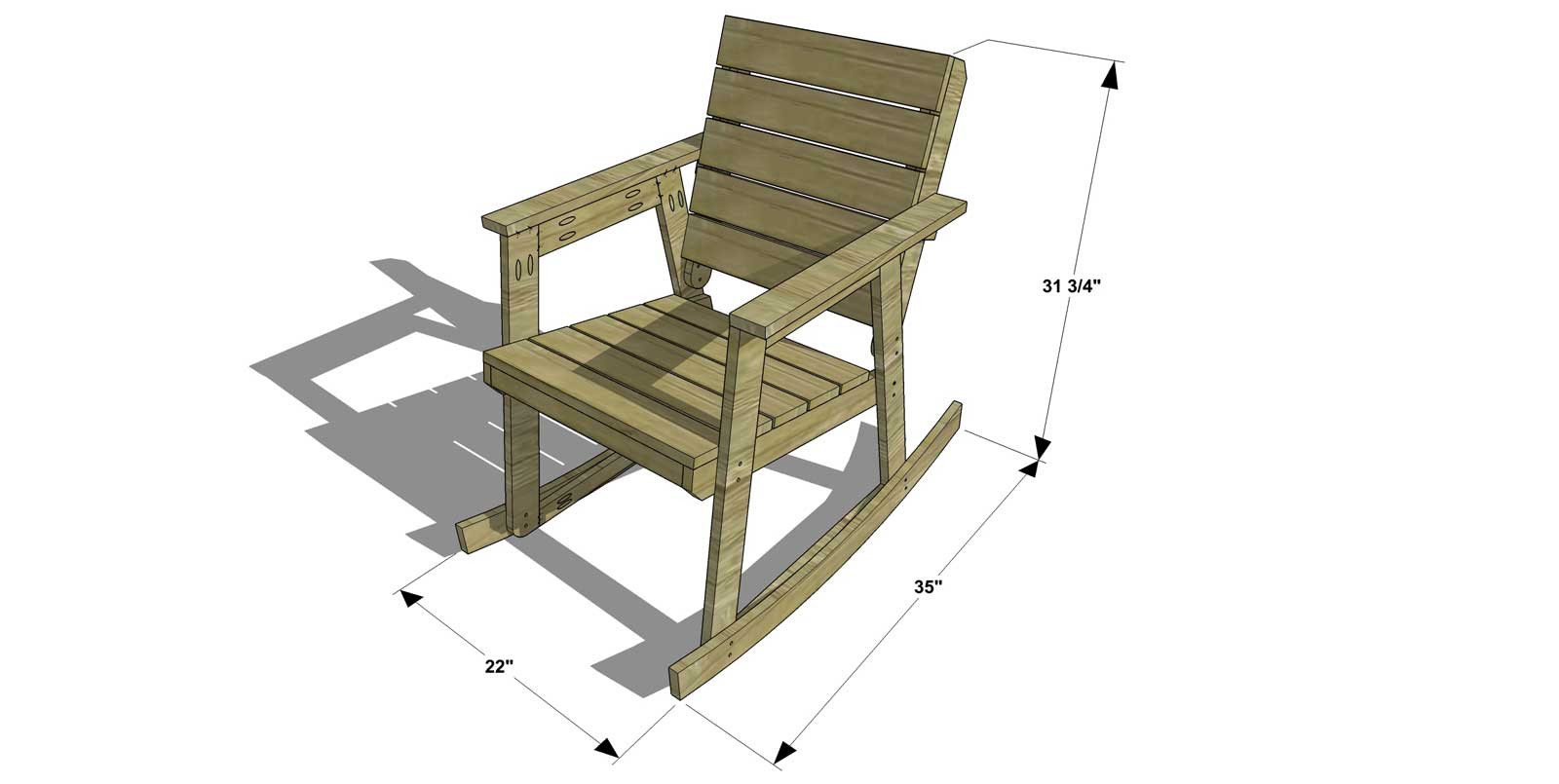 DIY Rocking Chair Plans
 Free DIY Furniture Plans How to Build a Rocking Chair