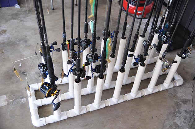 DIY Rod Rack
 DIY Rod Racks for the Garage Diy Fishing Rod Holders For