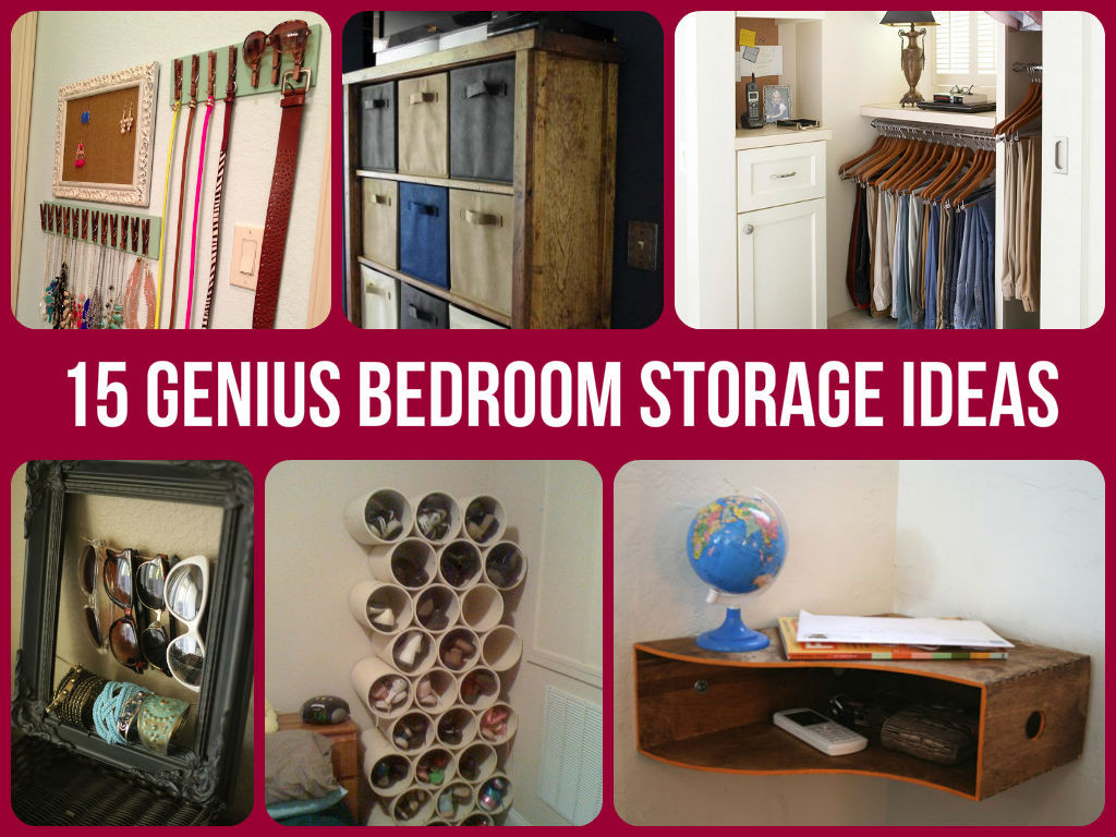 DIY Room Organizing Ideas
 15 Genius Bedroom Storage Ideas