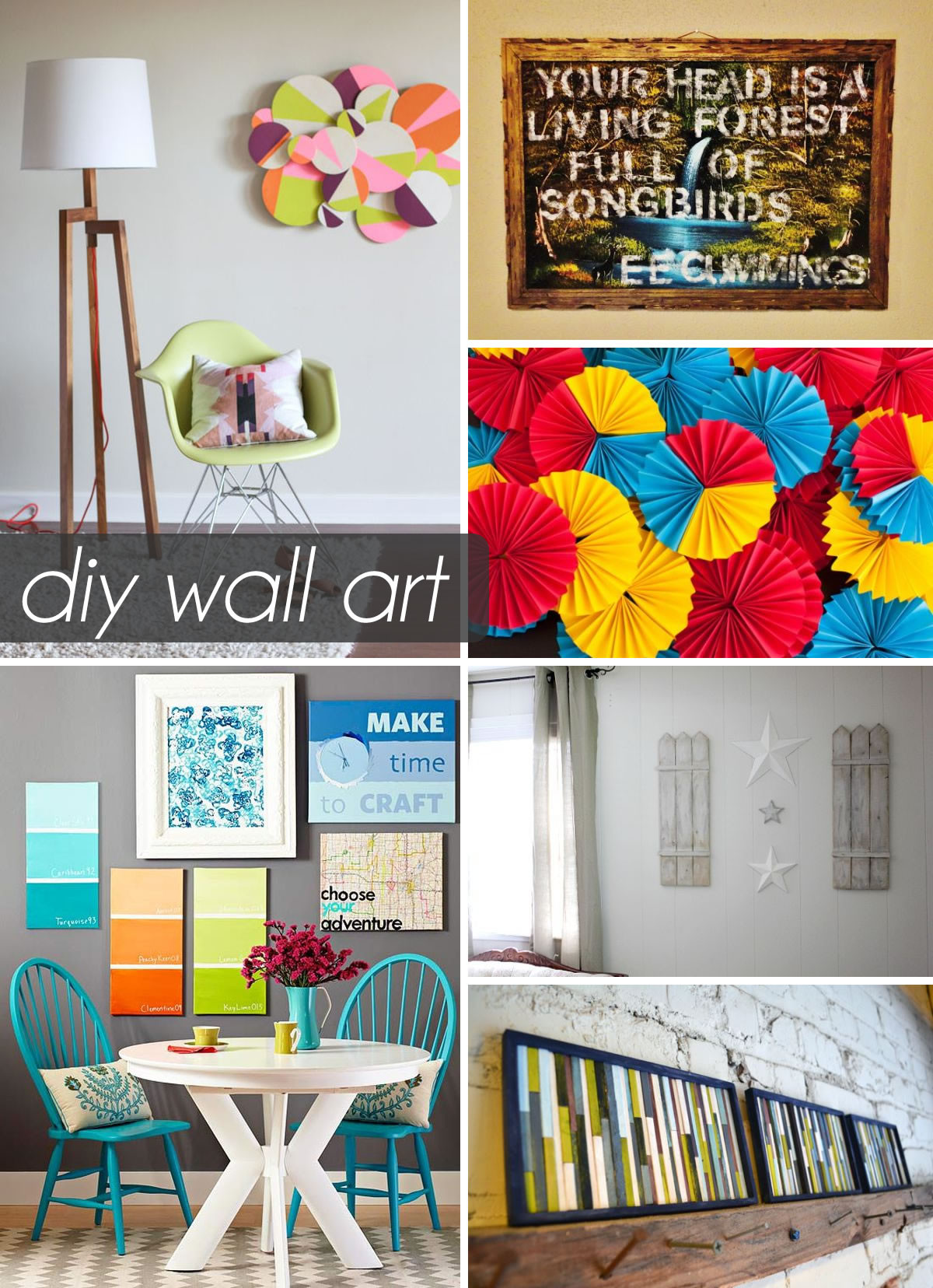 DIY Room Wall Decorations
 50 Beautiful DIY Wall Art Ideas For Your Home