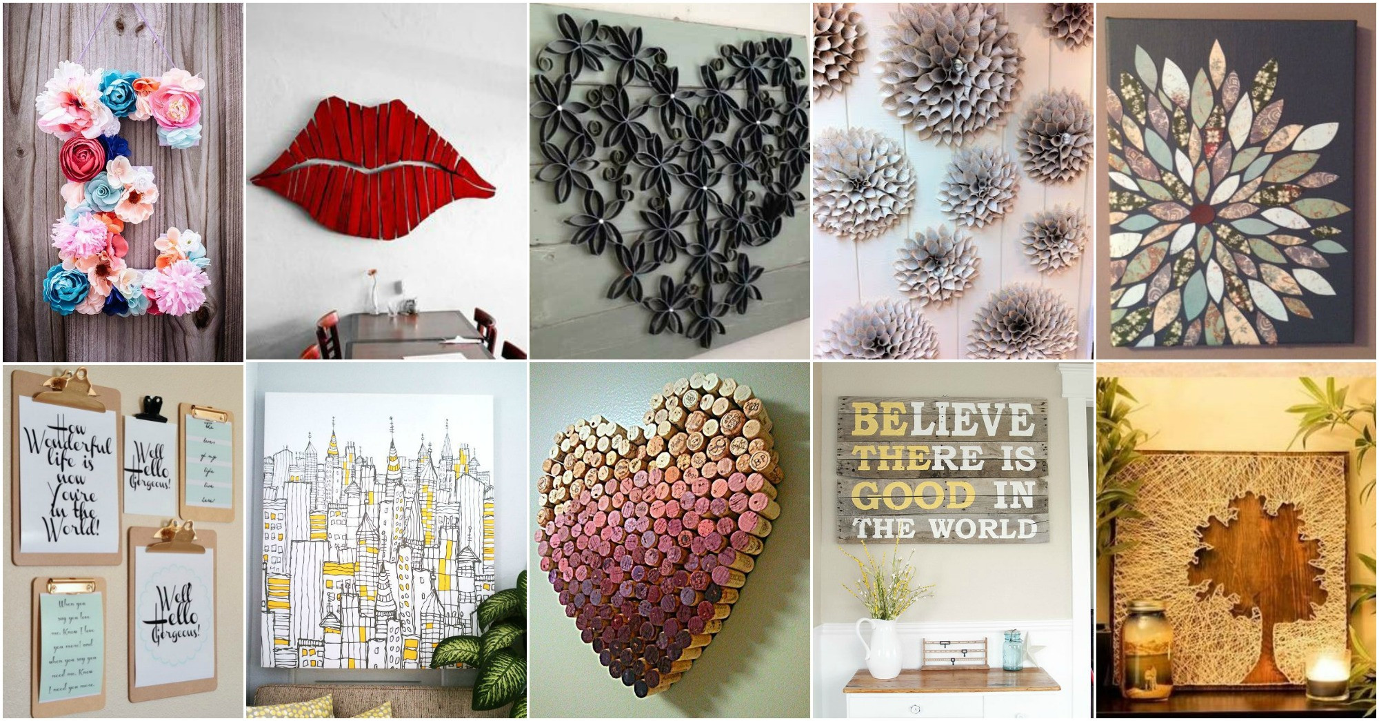 DIY Room Wall Decorations
 5 Creative Ideas for Decorating Walls Dap fice