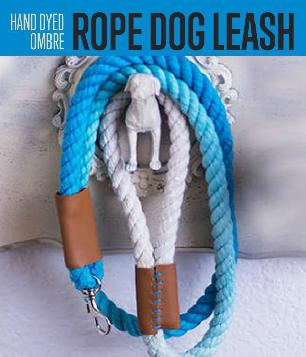 DIY Rope Dog Leash
 Ombre Rope Dog Leash DIY Projects Craft Ideas & How To’s