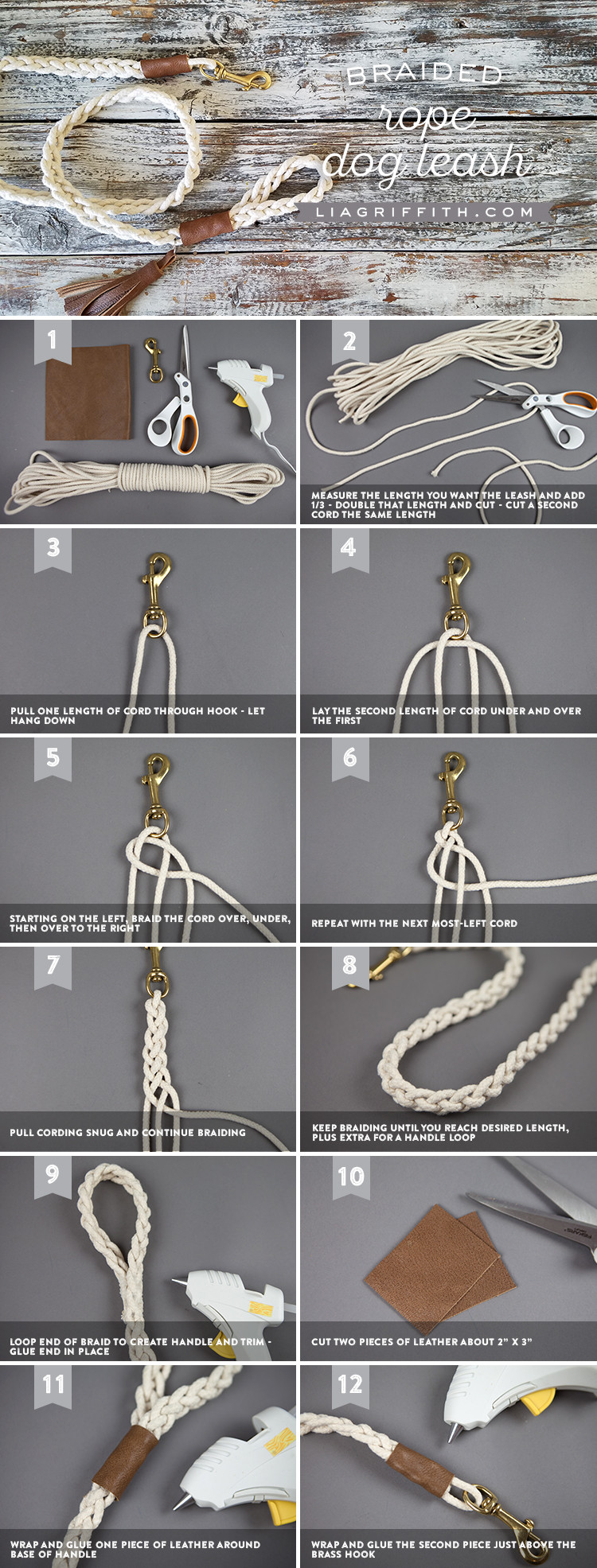 DIY Rope Dog Leash
 DIY Dog Leash Tutorial with Braided Rope