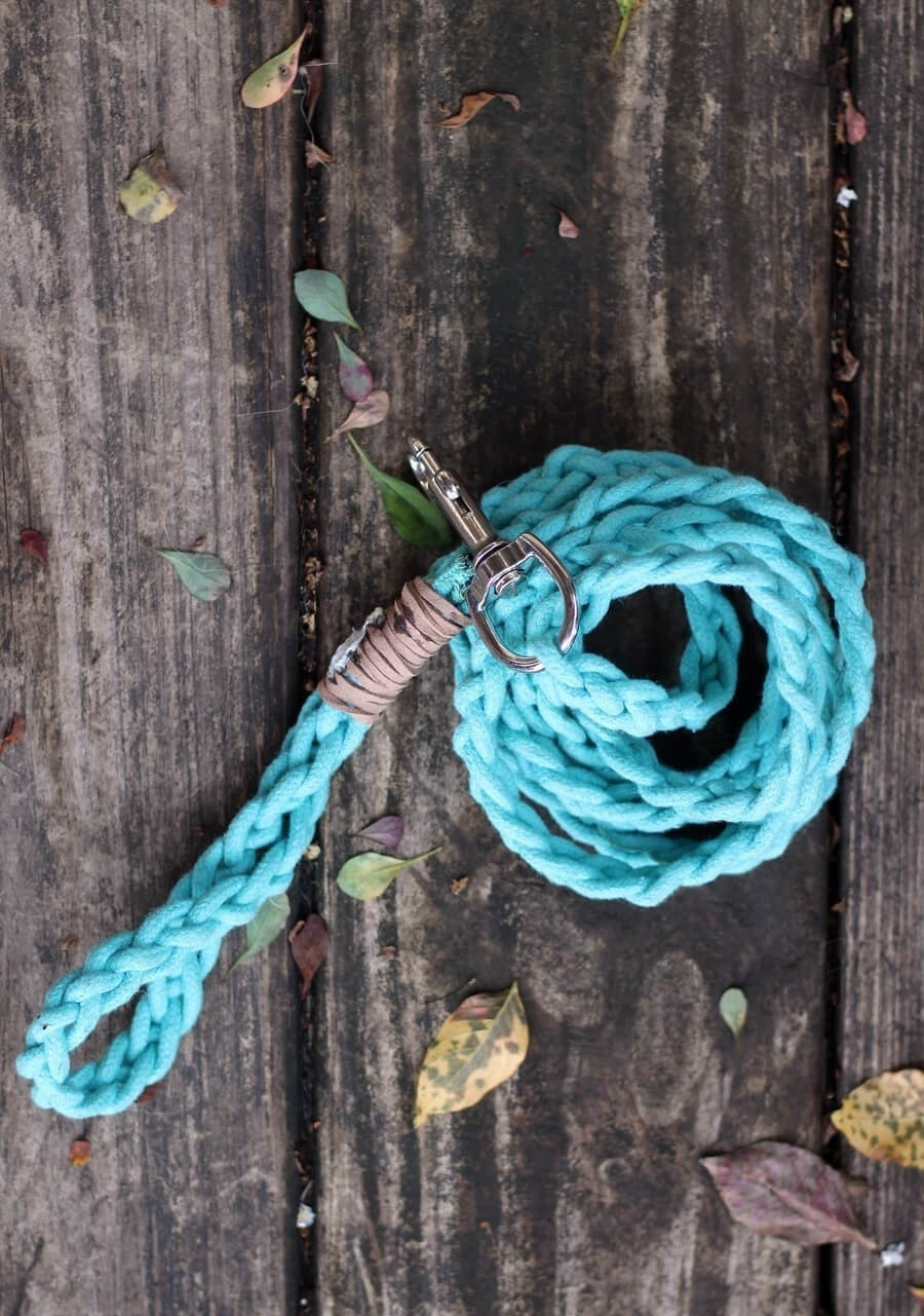 DIY Rope Dog Leash
 Dyed Braided Rope Dog Leash Diy · How To Make A Pet