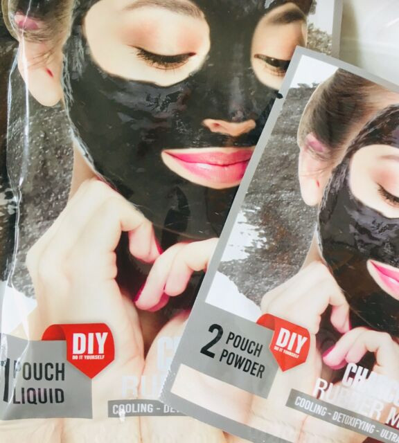 DIY Rubber Mask
 Charcoal 2 Step DIY Detox Rubber Mask
