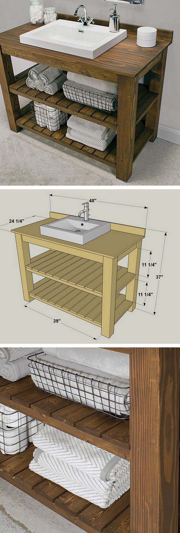 DIY Rustic Bathroom Vanity Plans
 24 Easy DIY Bathroom Vanity Plans for a Quick Remodel