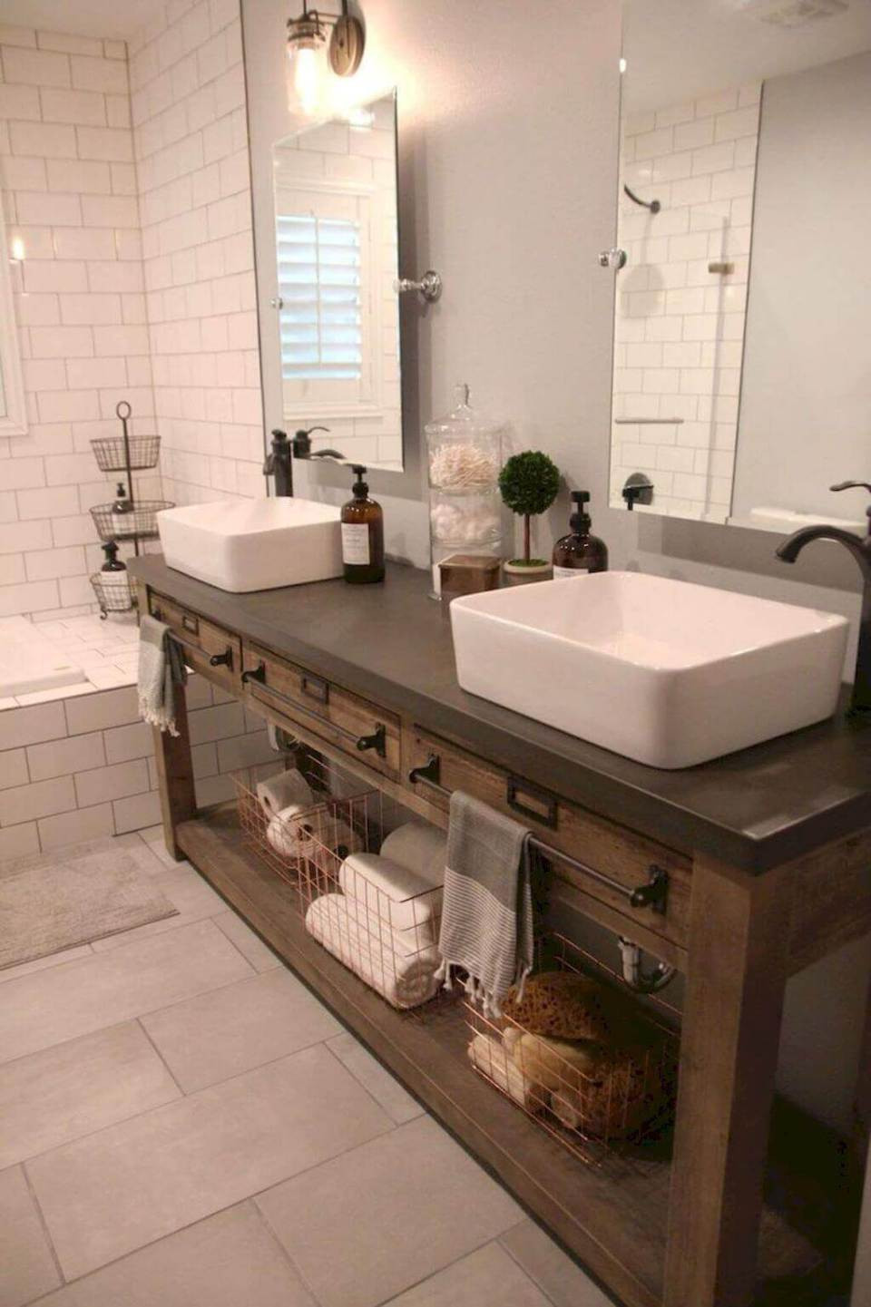 DIY Rustic Bathroom Vanity Plans
 31 Impressive DIY Rustic Farmhouse Bathroom Vanity Ideas