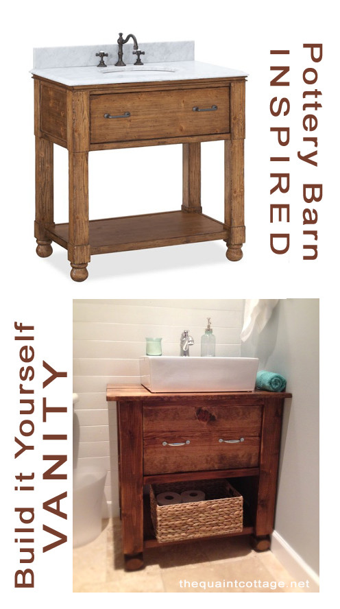 DIY Rustic Bathroom Vanity Plans
 Remodelaholic