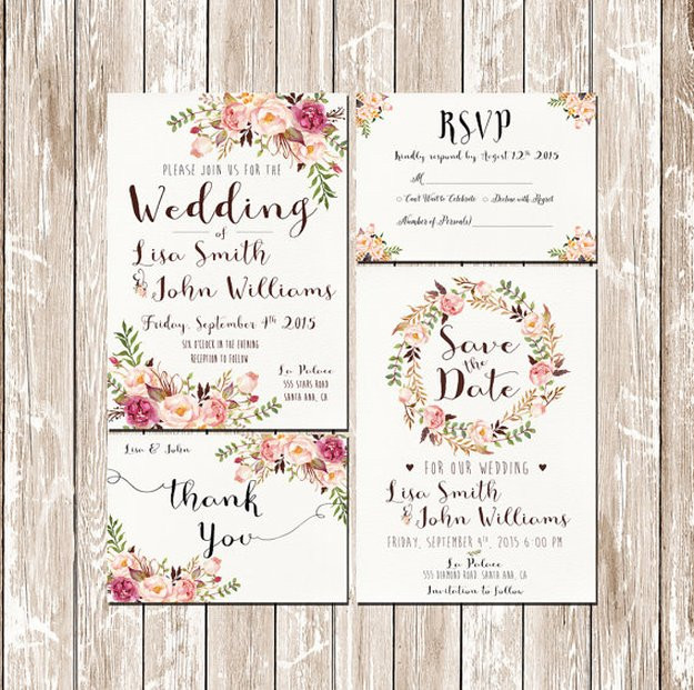 DIY Rustic Wedding Invitations Kits
 DIY Wedding Invitation Kits DIY Ready