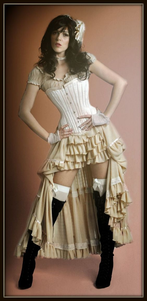 DIY Saloon Girl Costume
 Skirts Girl costumes and Girls on Pinterest